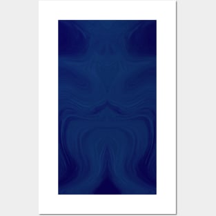 Deep Blue Marble Background Abstract Pattern Posters and Art